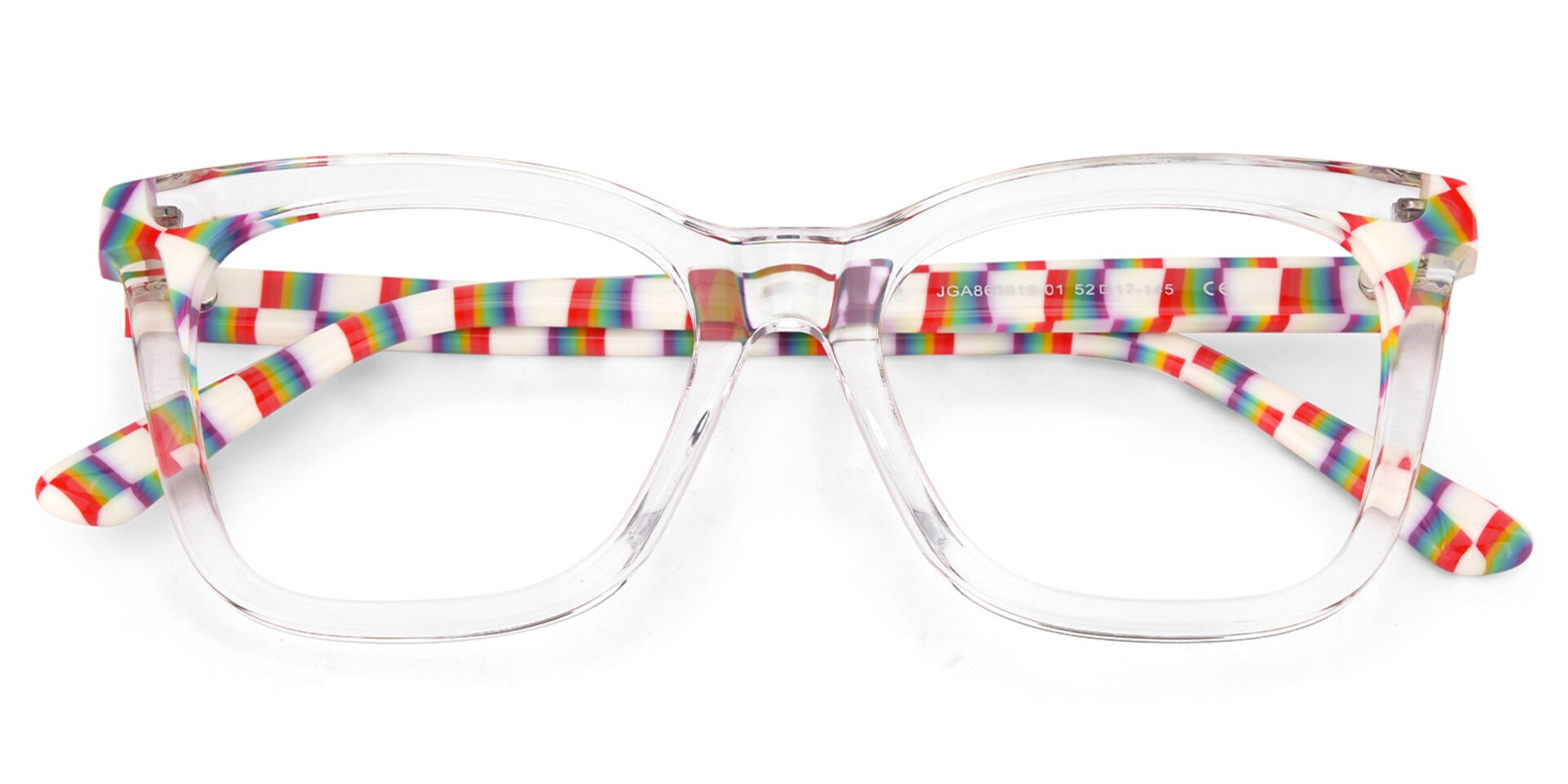 Square Clear Acetate Frame Eyeglasses | Zeelool2