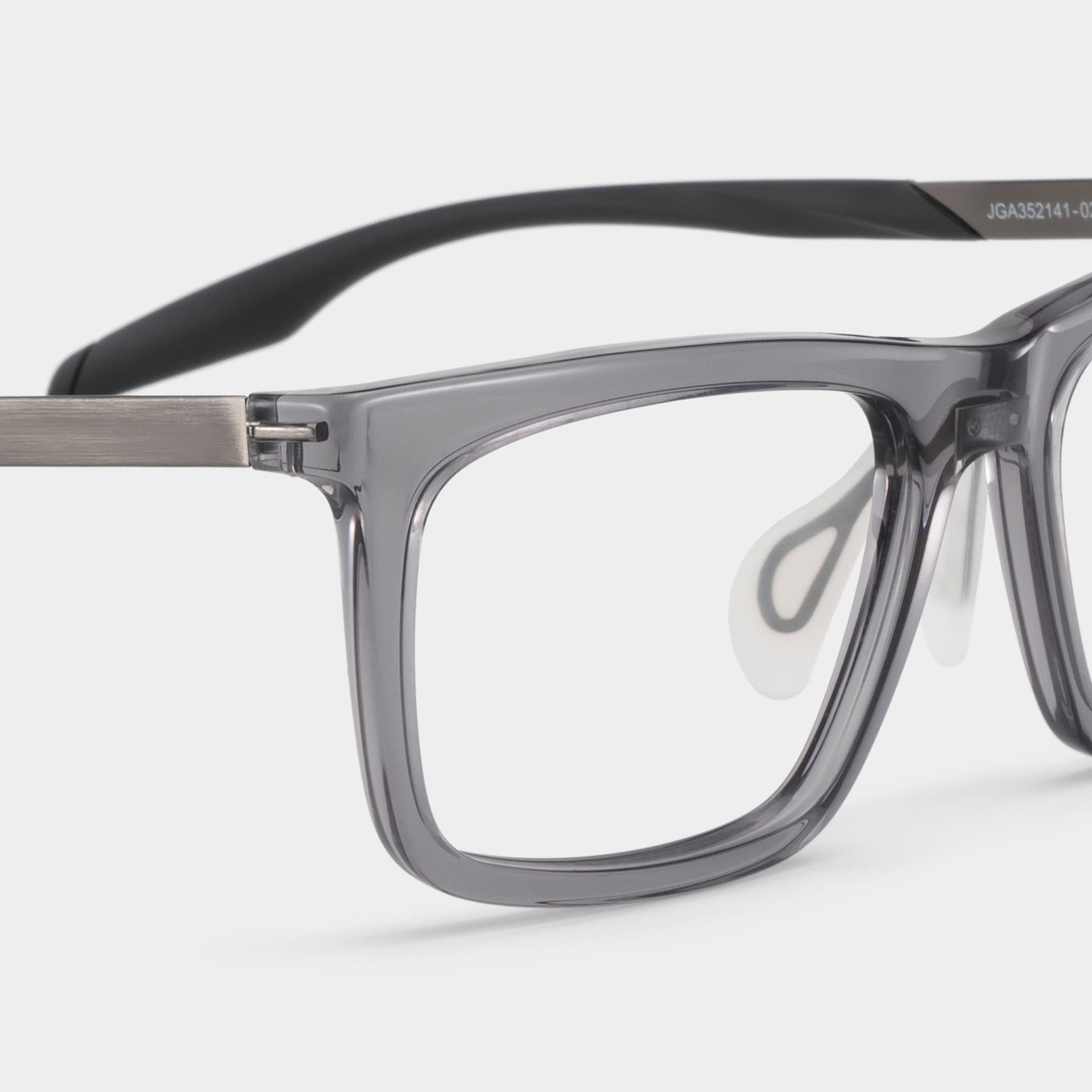 Ease Gray Frame Glasses with Rectangle Frame Online | ZEELOOL7