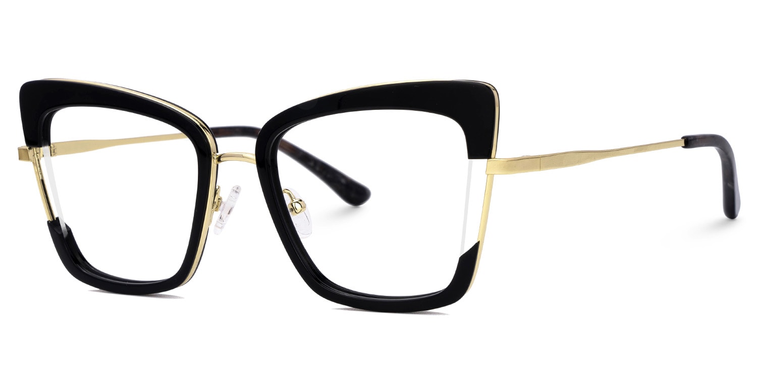 Jeanie Butterfly Black Glasses1