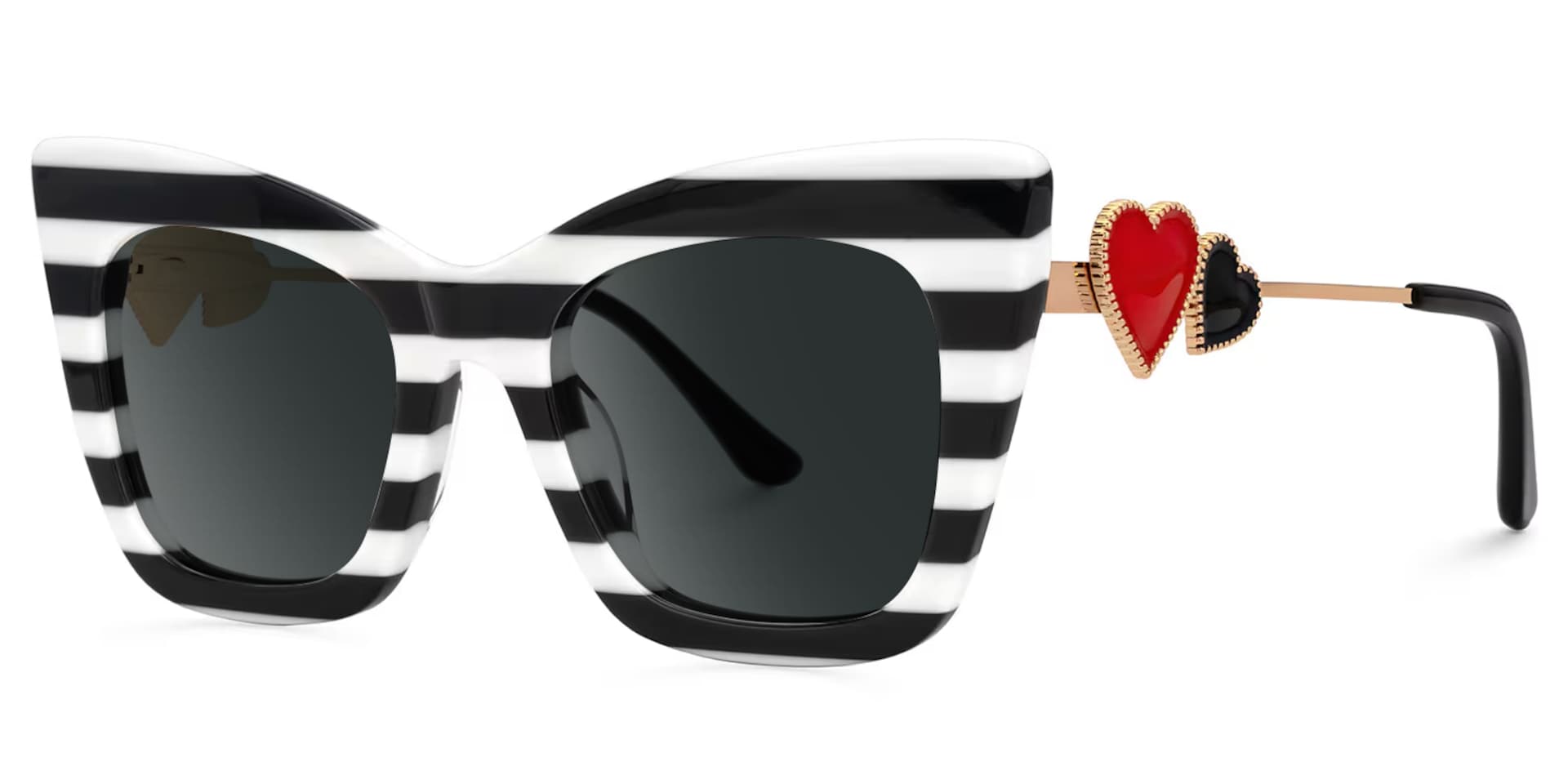 Cagle Designer Sunglasses in Cateye Crystal Frame1