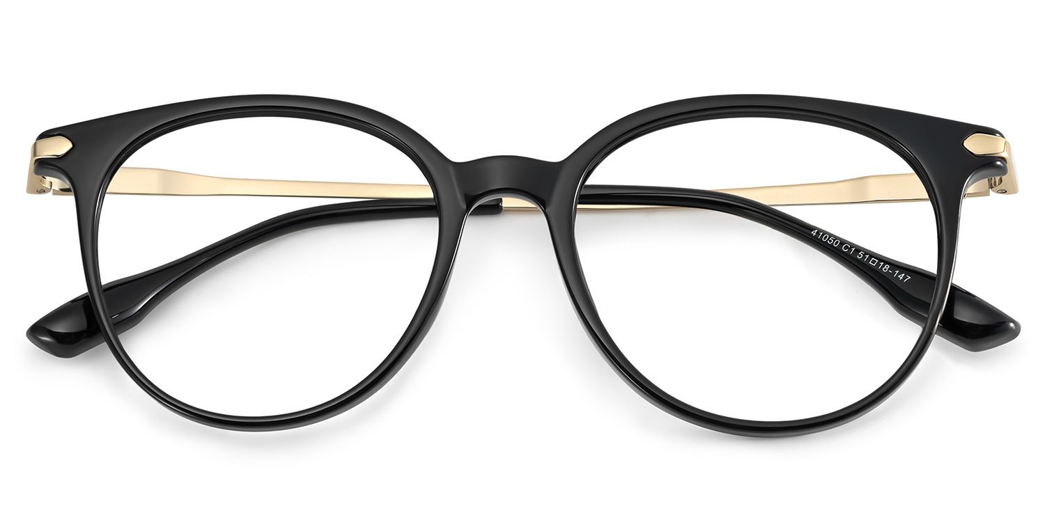 Mila Round Black Frame Eyeglasses for Woman| ZEELOOL2