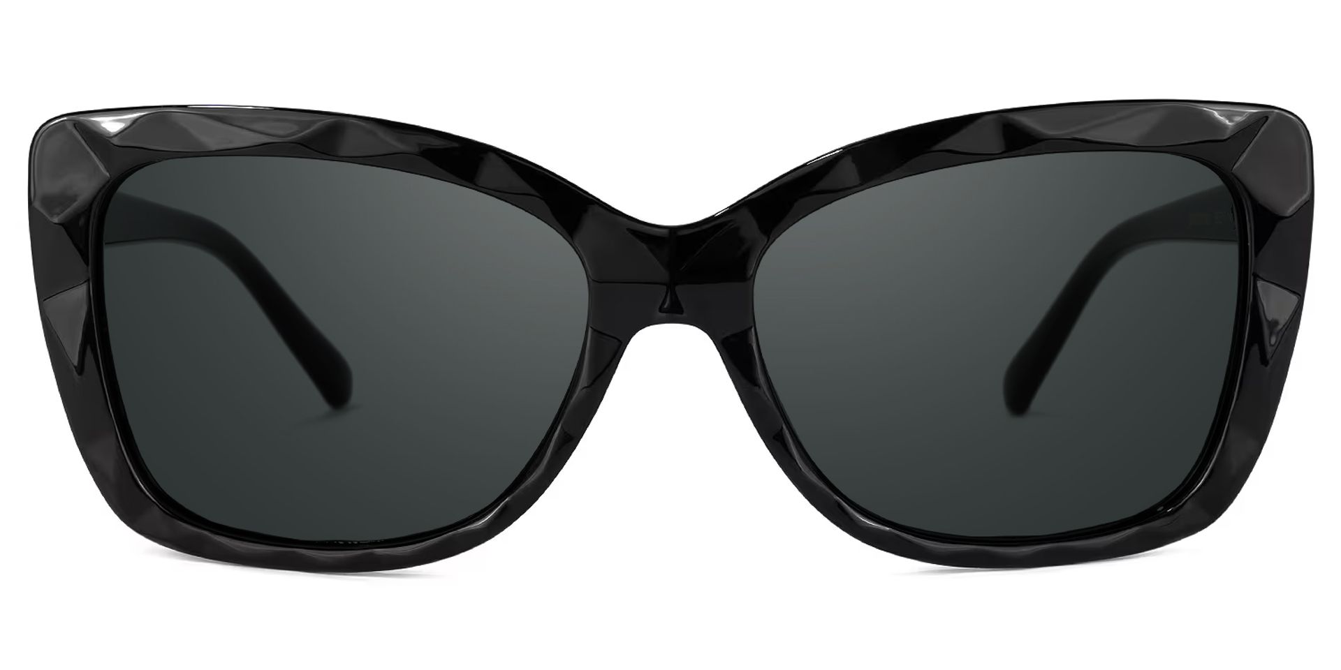Wendell Cateye Black Sunglasses | Zeelool Glasses0