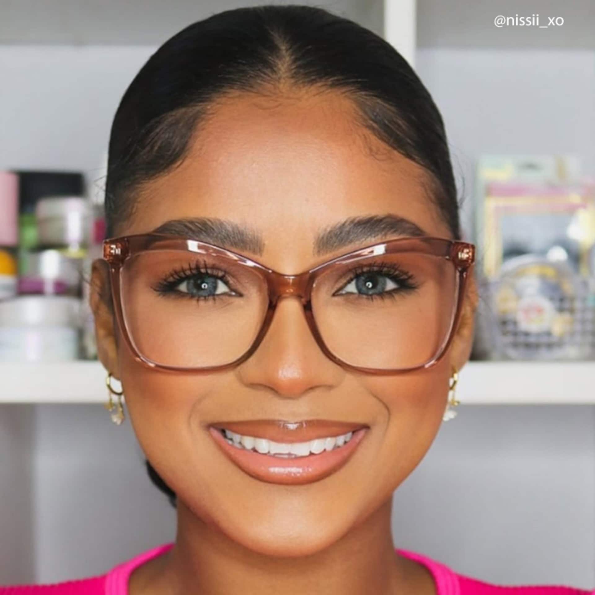 Isaebella Butterfly Champagne Frame Glasses | Zeelool9