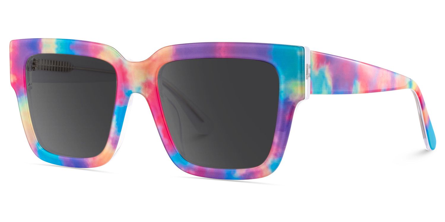 Pop Colorful Rectangle Polarized Sunglasses for Driving | ZEELOOL