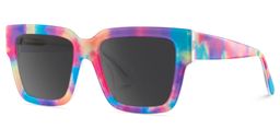 Pop Rectangle Colorful Glasses2