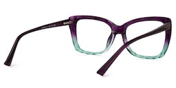 Edna Cateye Purple-Green Glasses3