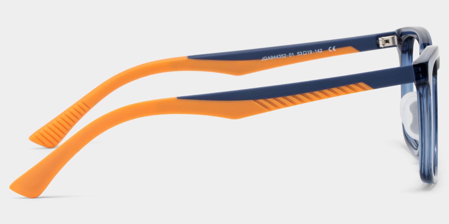 Glide Dark Blue Frame Glasses with Square Frame Online | ZEELOOL3