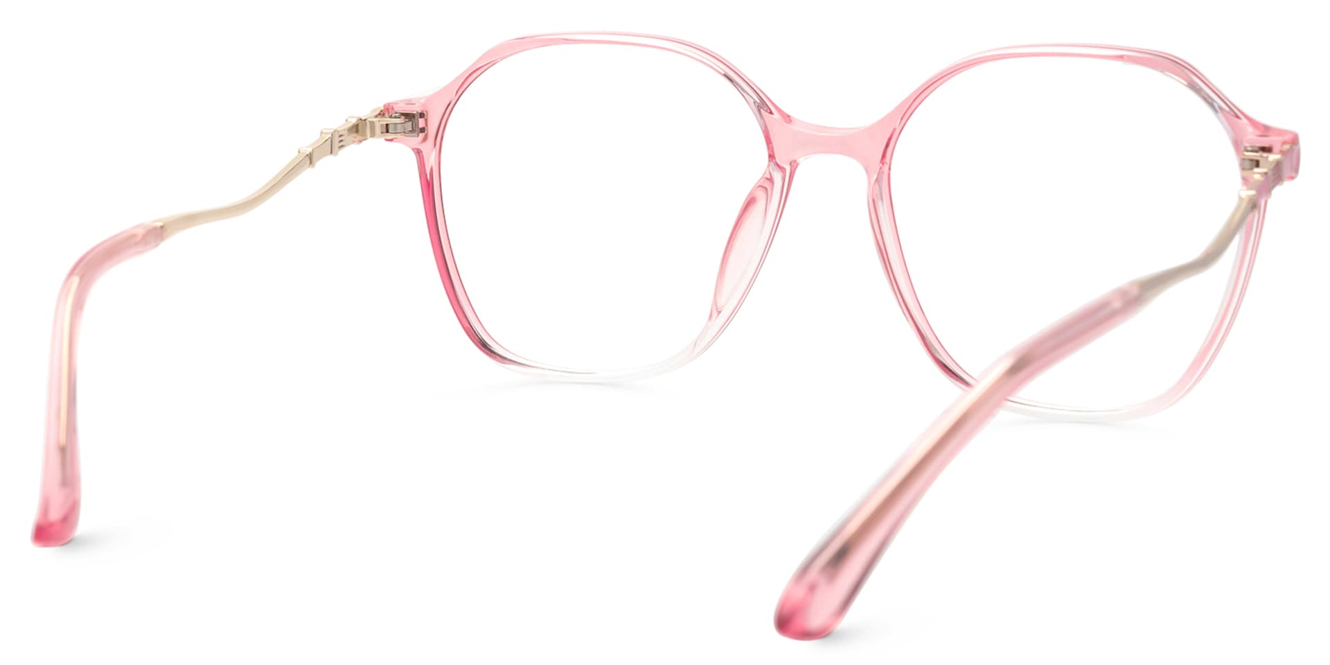 Lekesha Thin Geometric Pink Glasses For Sale  | Zeelool3