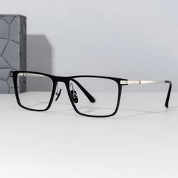 Lincoln Rectangle Black Glasses2