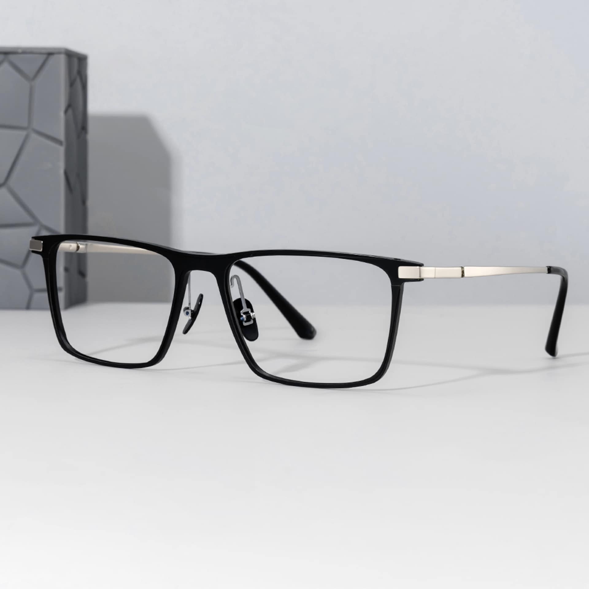 Titanium Eyeglasses for Men in Black Color2