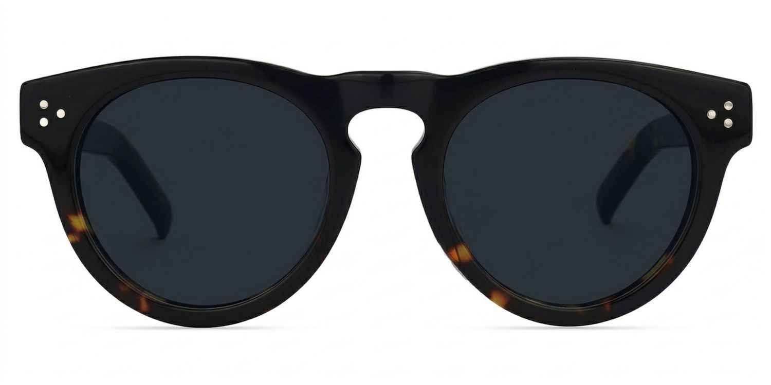 Malloy Tortoise Round Polarized Sunglasses for Driving | ZEELOOL