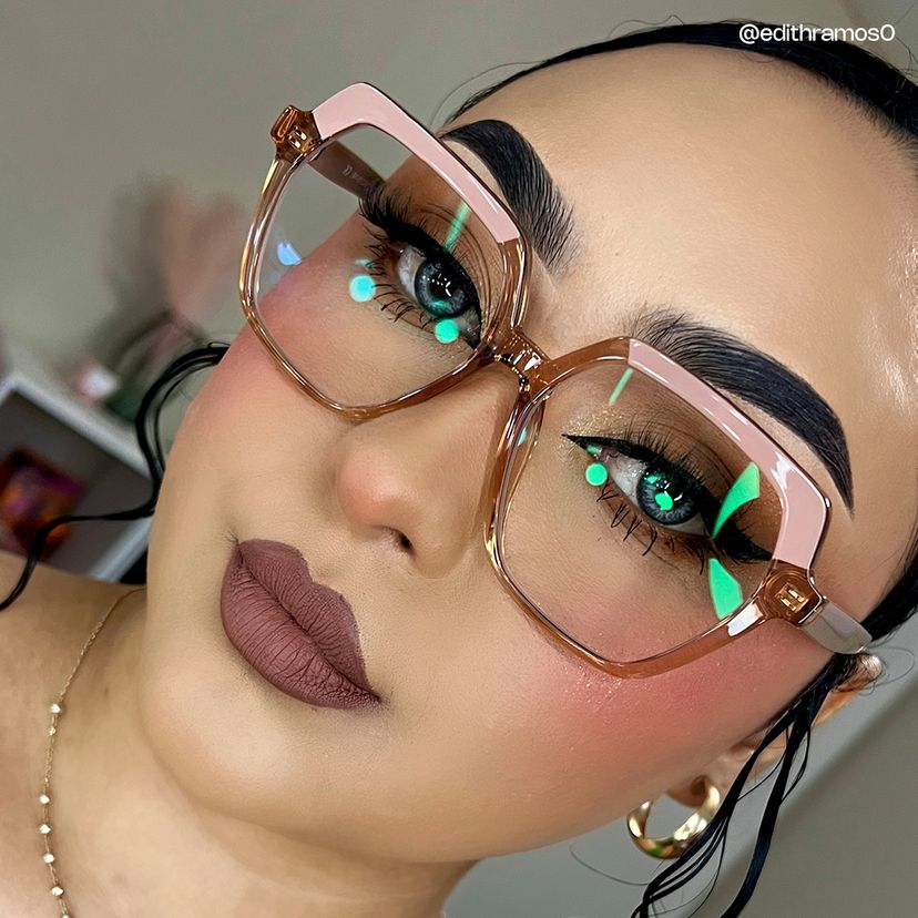 Norah Geometric Beige Glasses