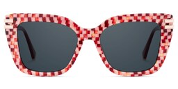 Cardozo Square Red Sunglasses0