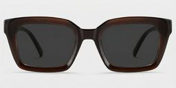 Marley Dark Brown Rectangle Glasses0