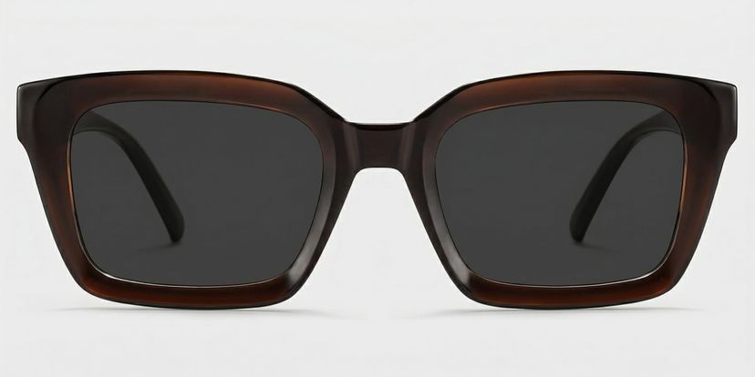 Marley Dark Brown Rectangle Glasses