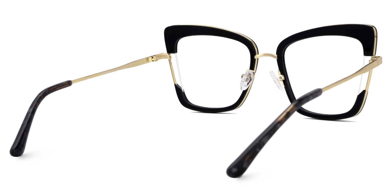 Jeanie Butterfly Black Glasses3