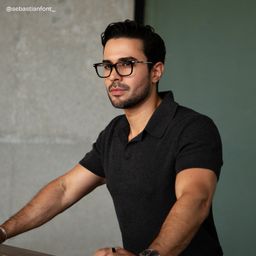 Rayne Black Square Glasses7