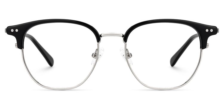 Geno Browline Black Glasses