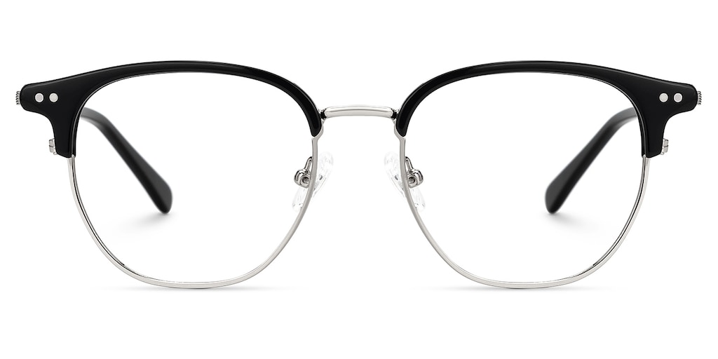 Geno Browline Black Glasses