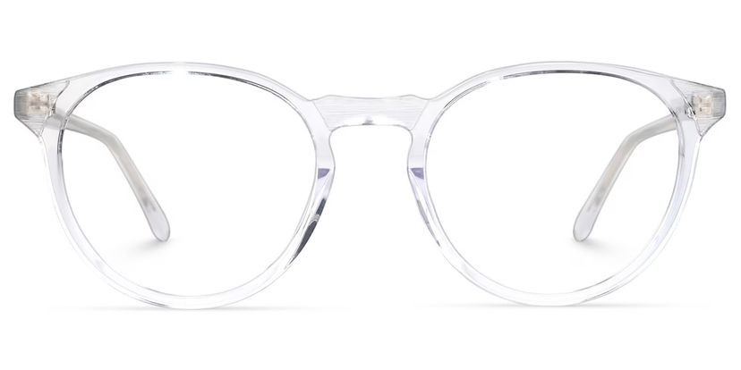 Kasey Round Clear Glasses