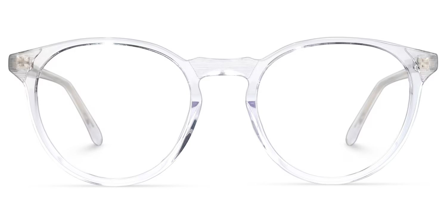 Kasey Round Clear Glasses | Zeelool Glasses0