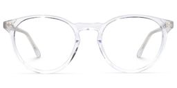 Kasey Round Clear Glasses0