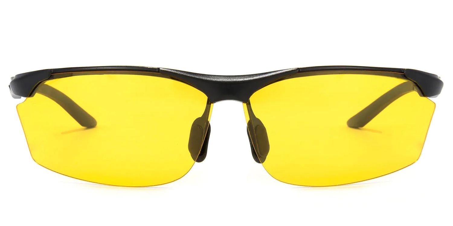 Godfrey Rectangle Yellow Lenses Cycling Goggles | Zeelool Glasses0