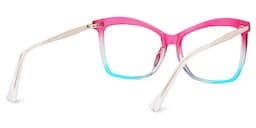 Isaebella Butterfly Pink Blue Glasses4
