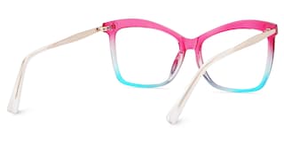 Isaebella Butterfly Pink Blue Glasses4
