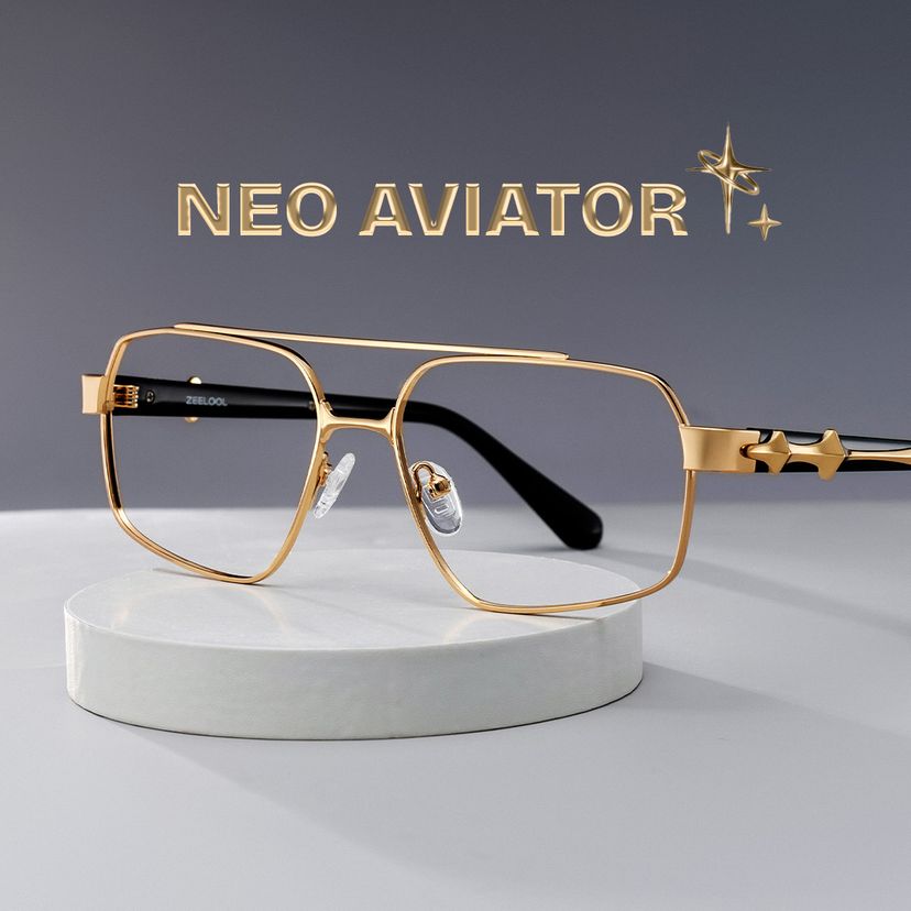 Sterling Aviator Gold Glasses