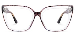 Mirta Square Brown Glasses0