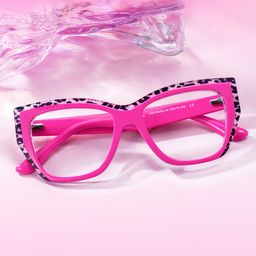 Thurman Butterfly Hot Pink Glasses0