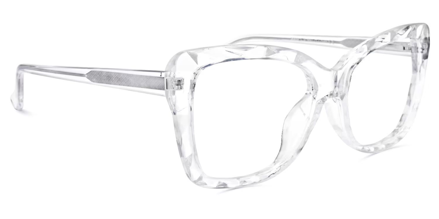 Edna Cateye Clear Frame Glasses | Zeelool Optical2