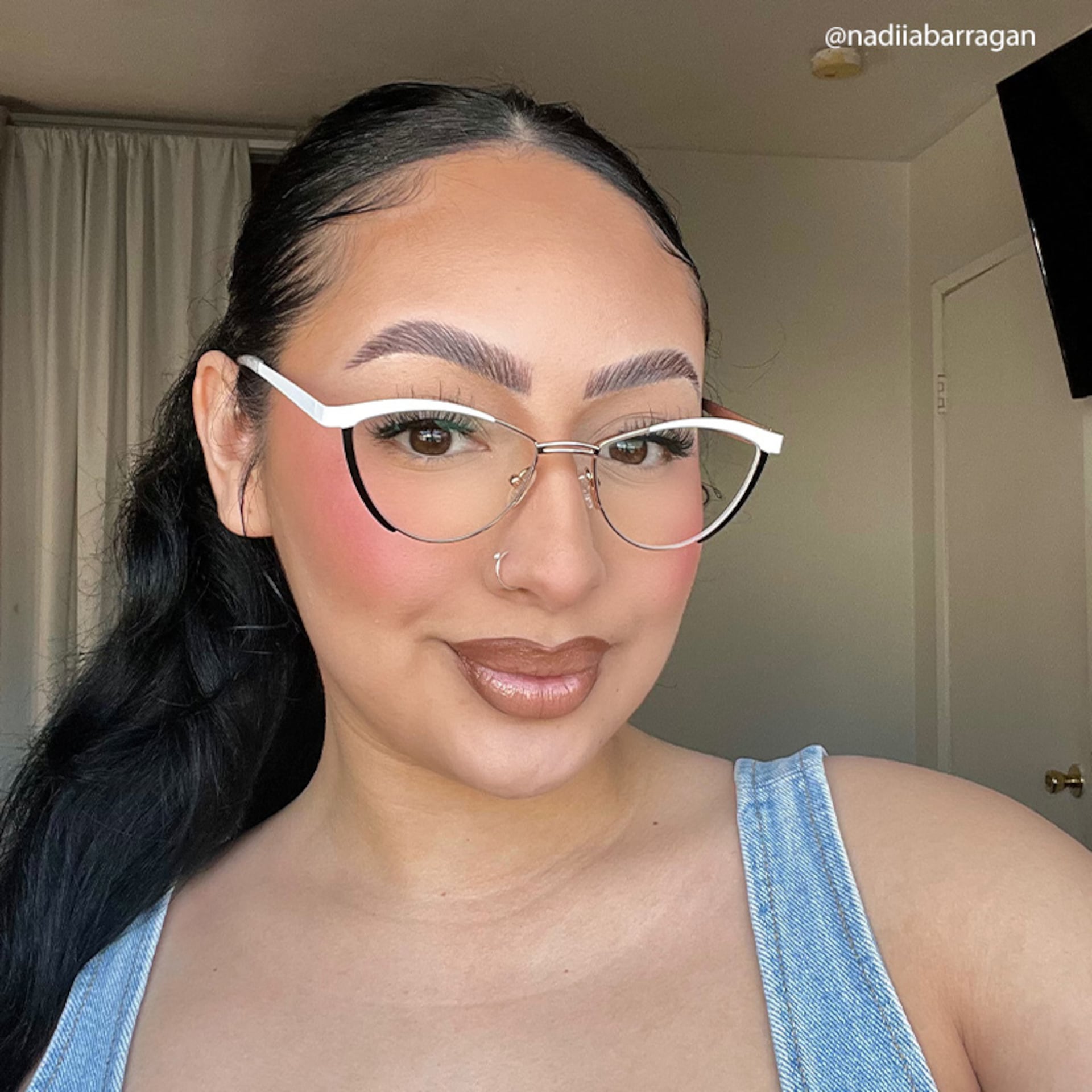 Sydney Cat Eye White Frame Glasses | Zeelool Optical7