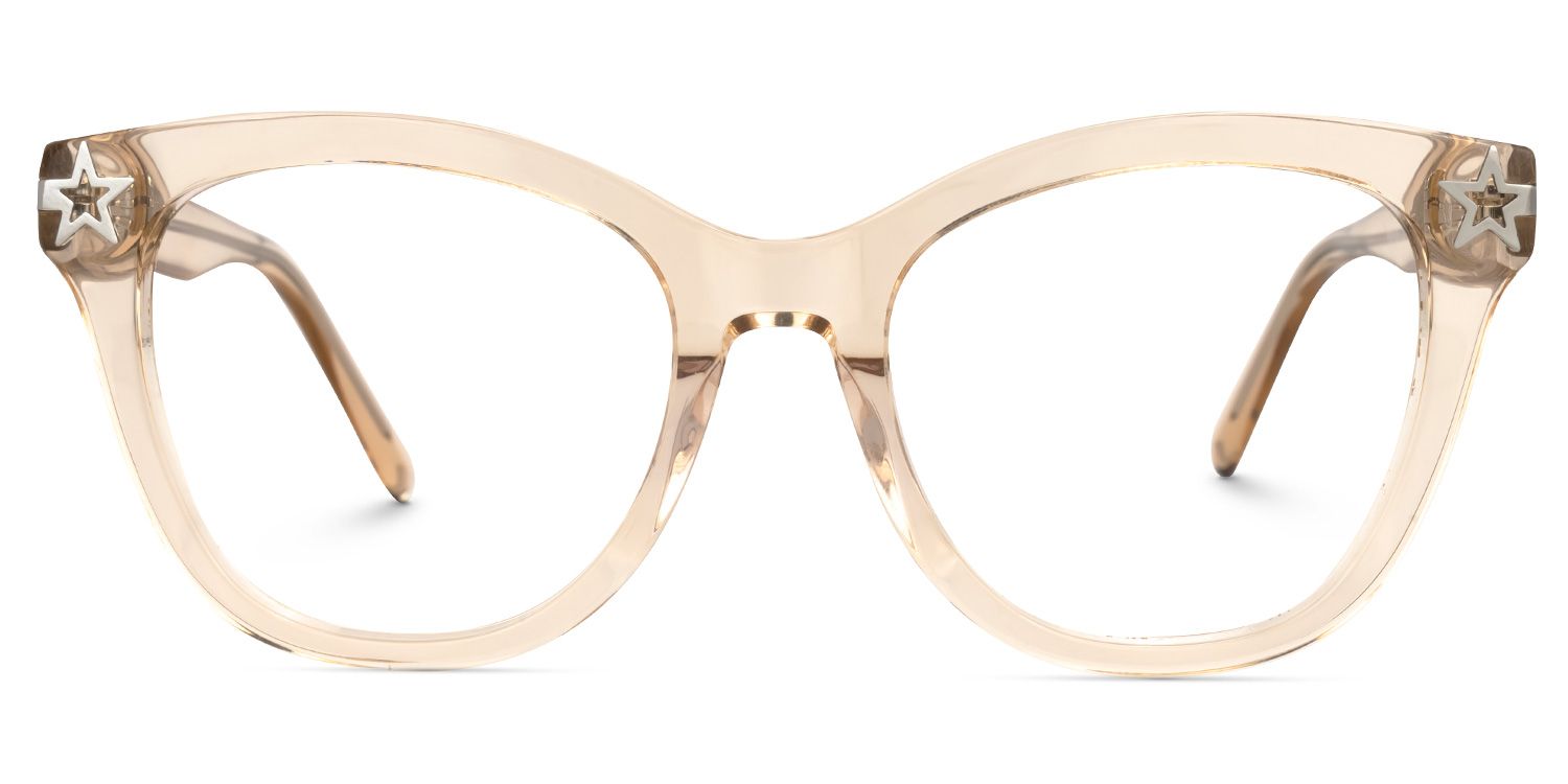 Cateye Kathleen Beige Glasses deals -Zeelool Glasses0