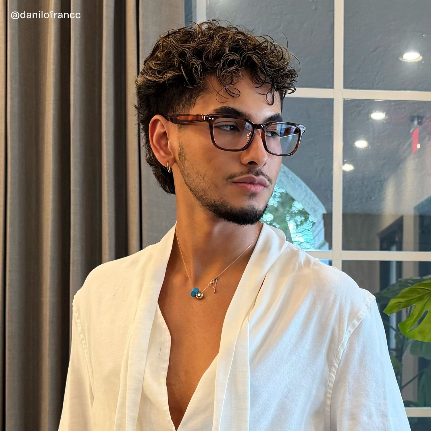 Tortoise Buzz Rectangle Frame Glasses | ZEELOOL7
