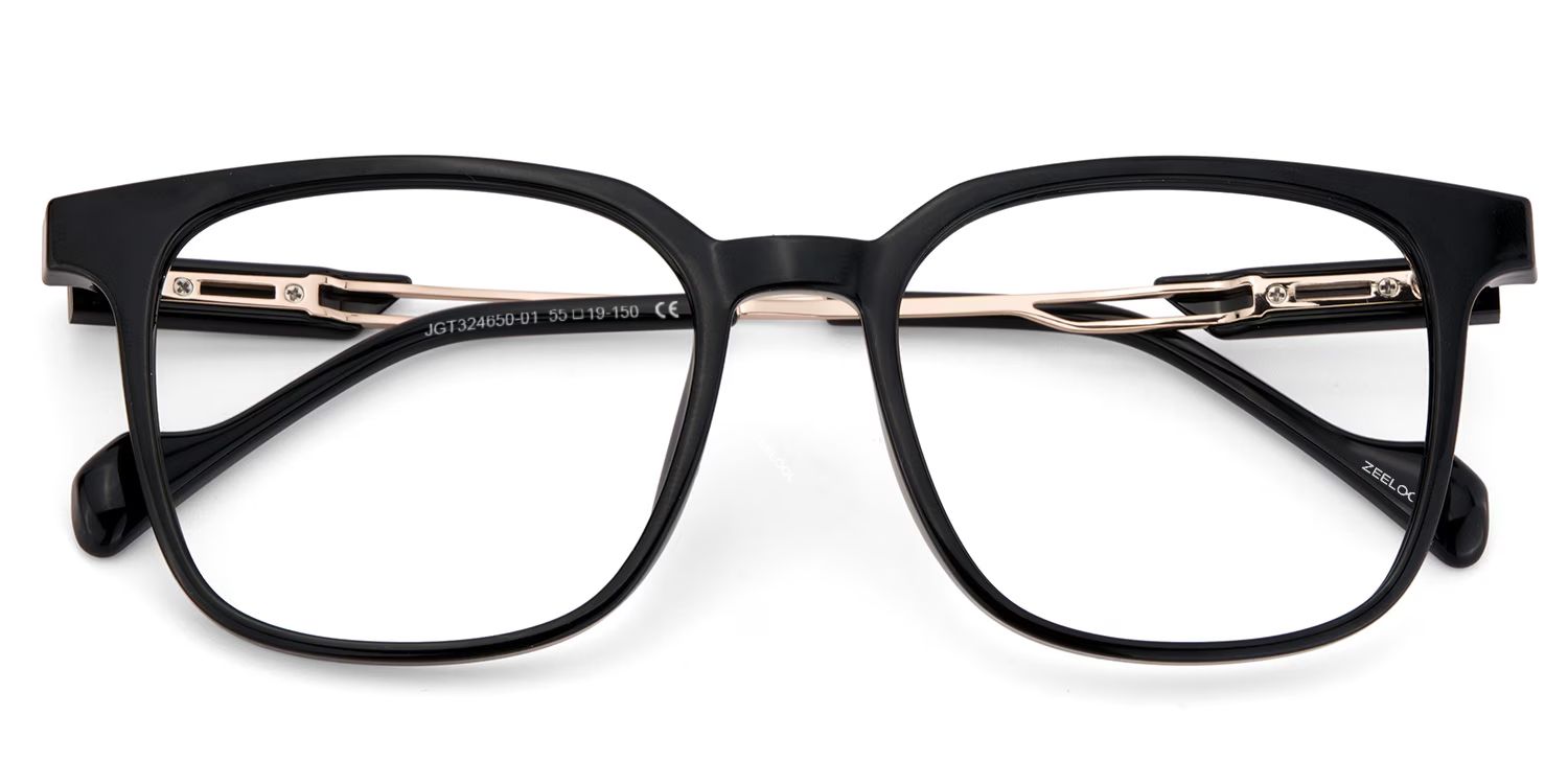 Chloe Black Square Prescription Glasses | Zeelool2