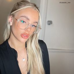 Payton Geometric Clear Glasses9
