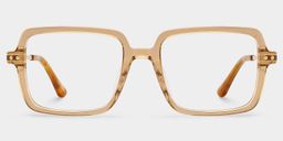 Asher Brown Rectangle Glasses1