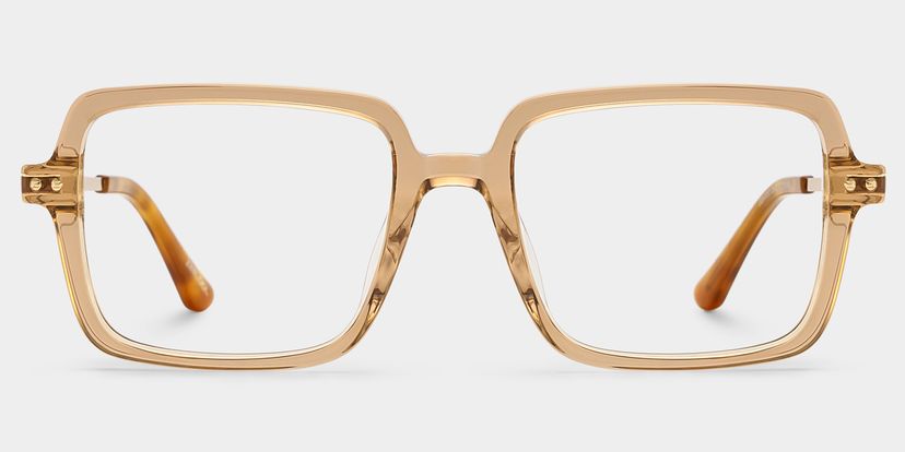 Asher Brown Rectangle Glasses