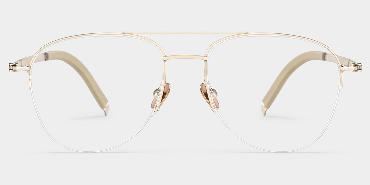 Grayson Aviator Light Gold Glasses