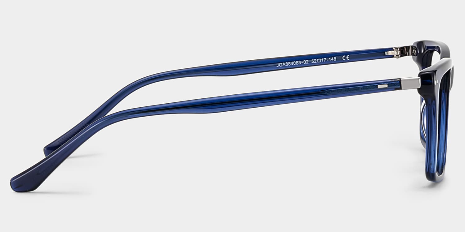 Harper Rectangle Blue Glasses4