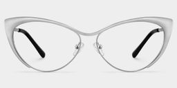 Ellen Cateye Silver Glasses0