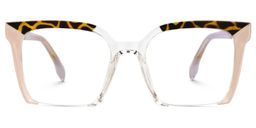 Misty Square Pink Glasses0