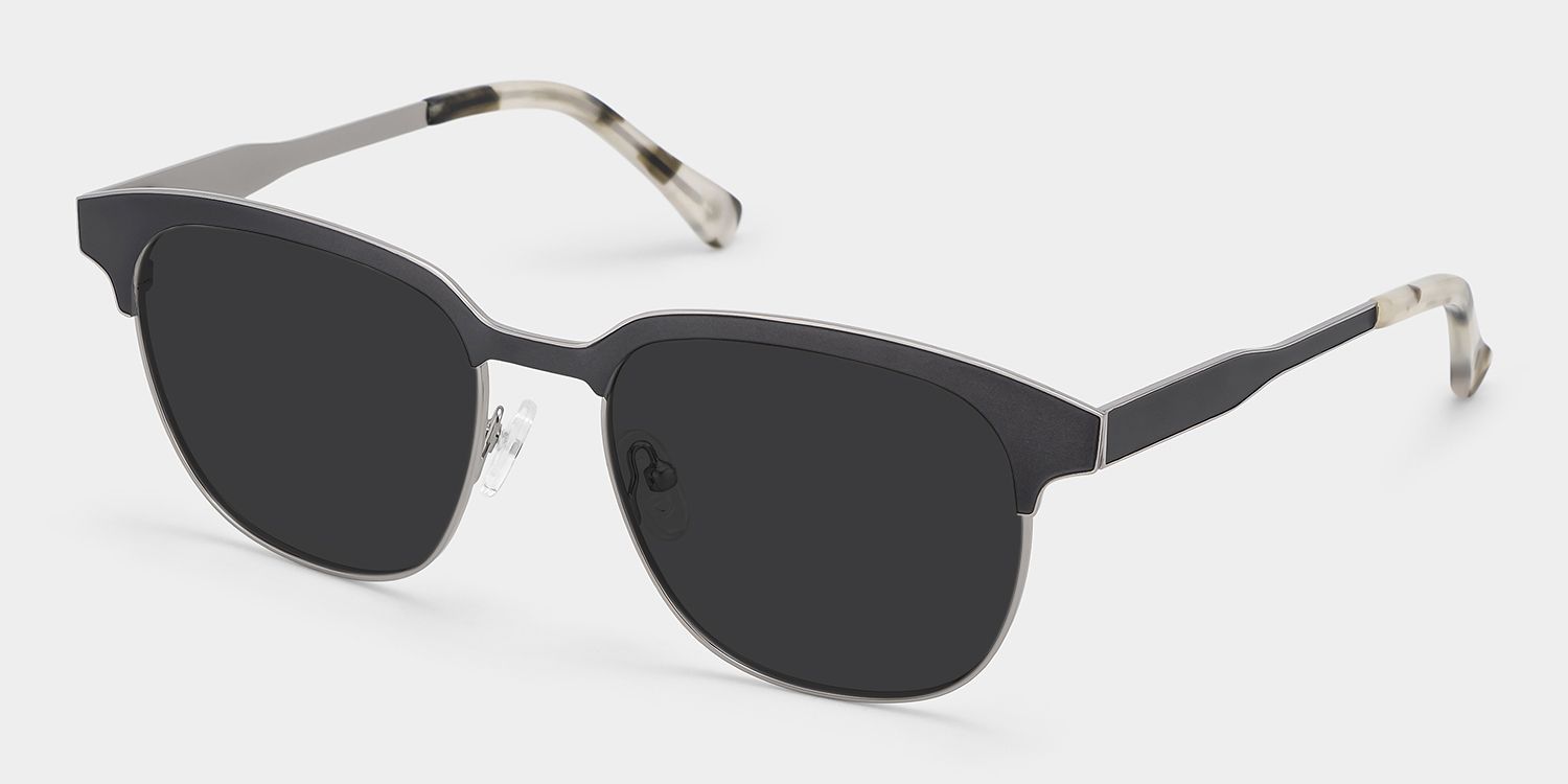 Wren Dark-Gray Browline Sunglasses to Frame Your Face | ZEELOOL2