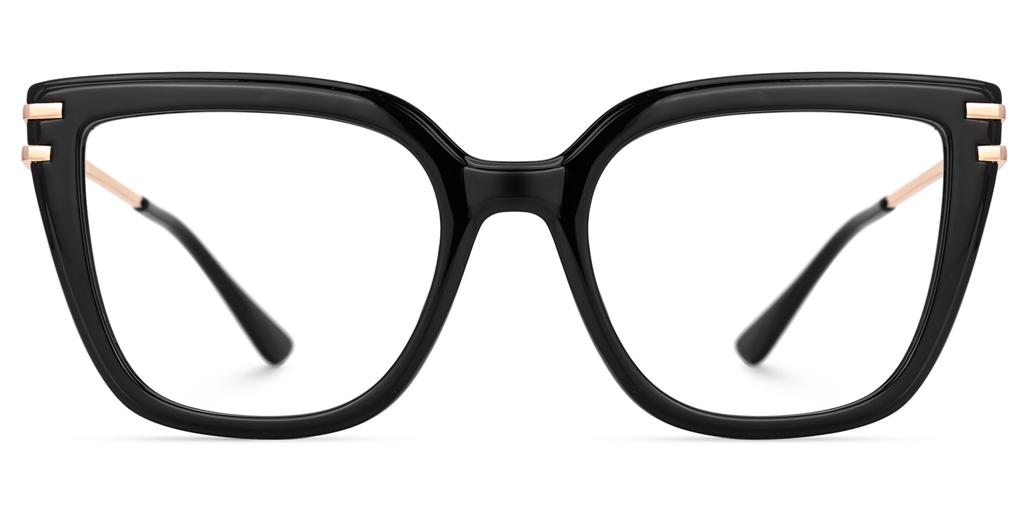 Roxane Square Black Glasses0
