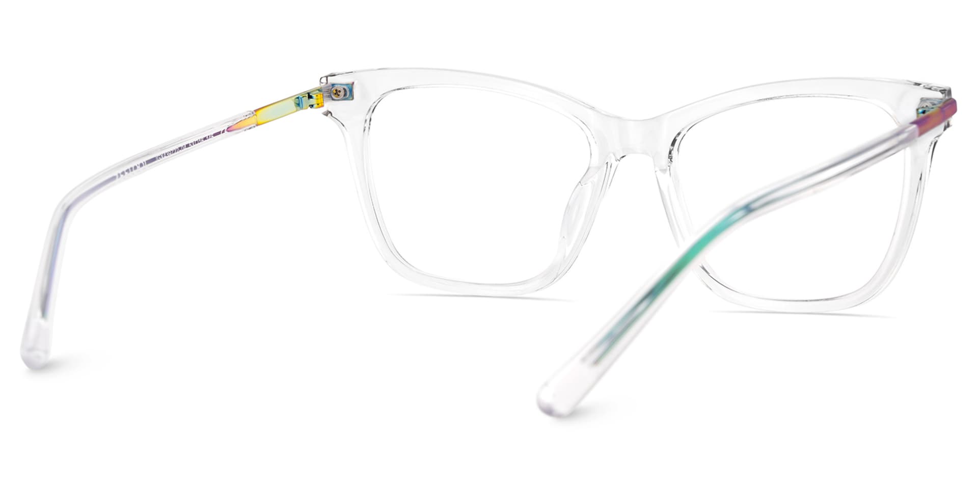 Eliot Rectangle Eyewear with Crystals5