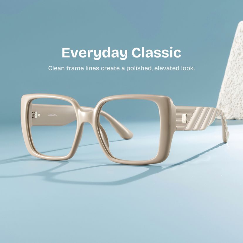Maya Brown Square Glasses