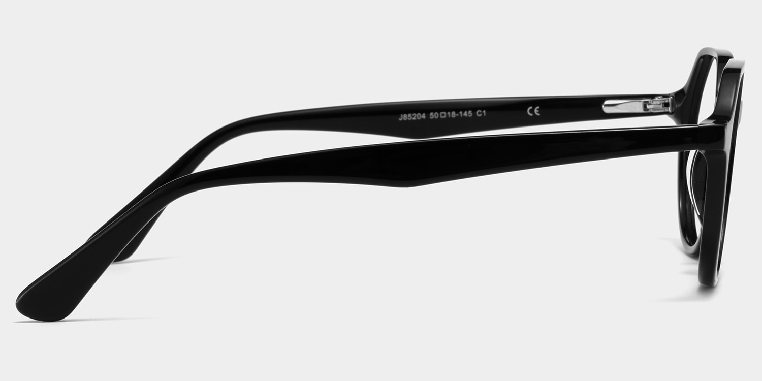 Hazel Geometric Black Frame Eyeglasses for Man| ZEELOOL4