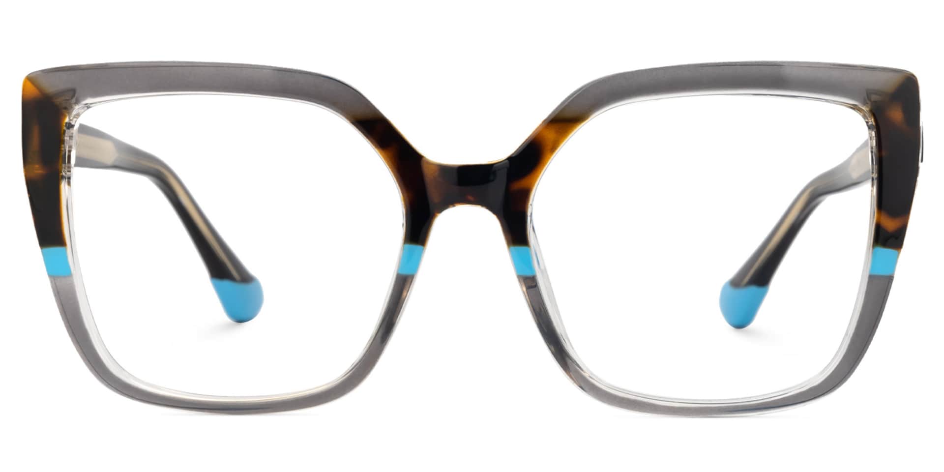 Spring hinges Banchs Eyeglasses, Banchs Gray Glasses -Zeelool0